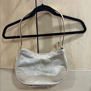 Talbots Elegant Cream and Beige Shoulder Bag